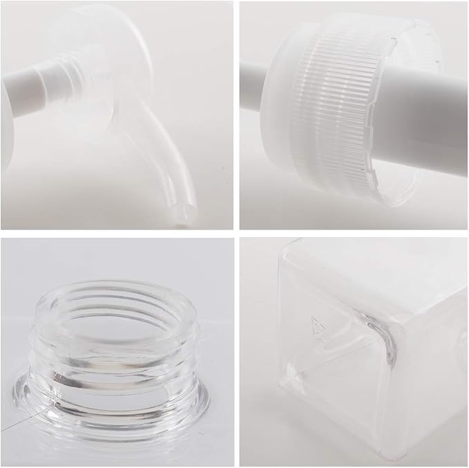 Plastic Pump Bottle Refillable Lotion Soap Dispenser 22oz Clear 2 Pack | Sturdy - Image 5