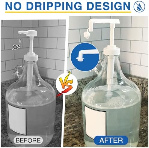 4Pcs 38-400 Leak Proof Gallon Jug Syrup Pump Dispenser - Image 6