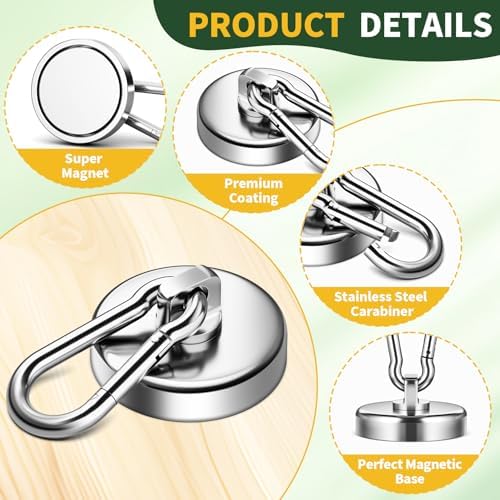 Grtard 4 Pack Magnetic Hooks - Image 5