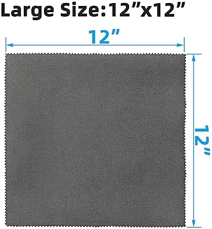 6 Pack Microfiber Gun Cleaning Cloth, Reusable Microsuede Cleaning/Polishing - Image 2