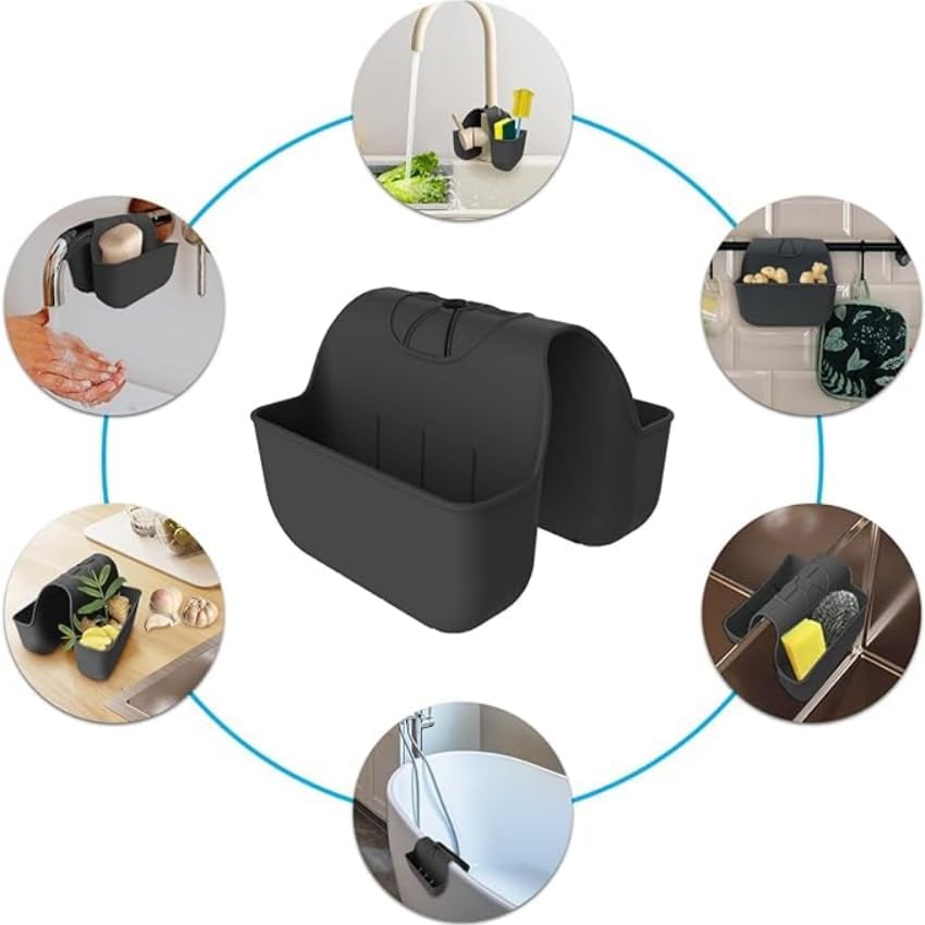 Silicone Sponge Holder for Kitchen Sink Caddy 1Pc - Image 2