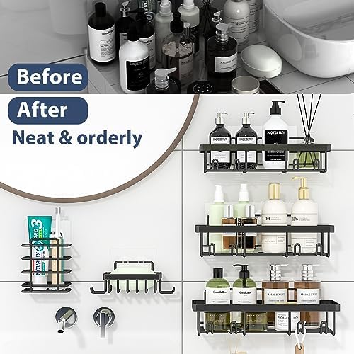 Liuoud 5 Pack Shower Caddy for Inside Shower - Image 5