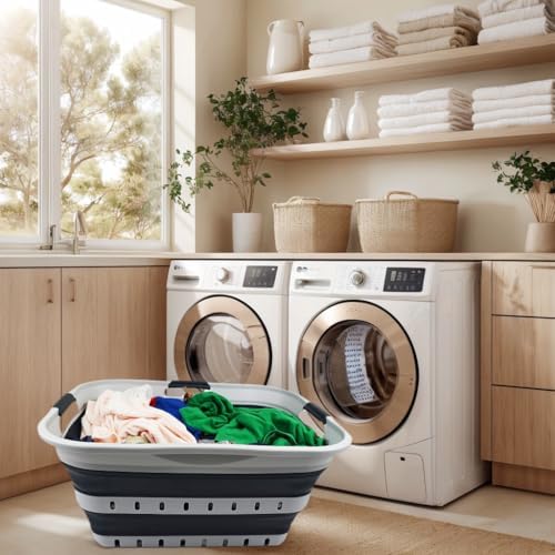 SAMMART 42L Collapsible Plastic Laundry Basket - Image 6
