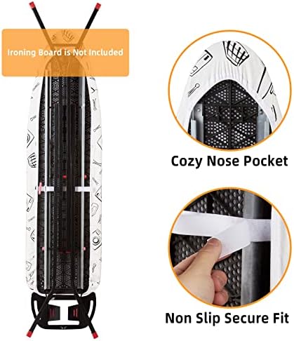 Seiritex Ironing Board Cover and Pad Standard Size 15 x 54 inch, Heat Reflective - Image 3