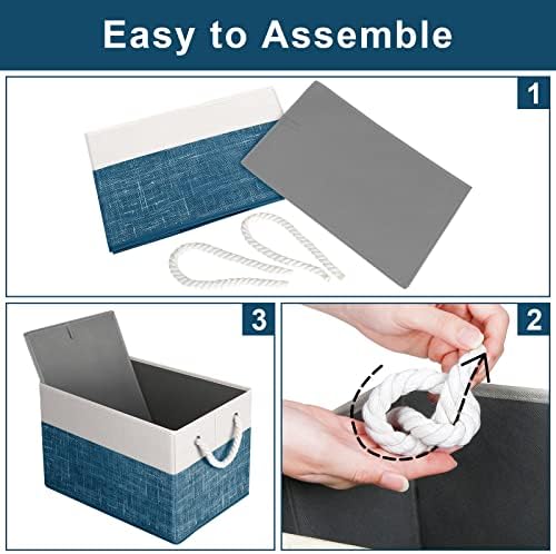 Fab totes Storage Bins 4-Pack, Foldable Storage Baskets - Image 4
