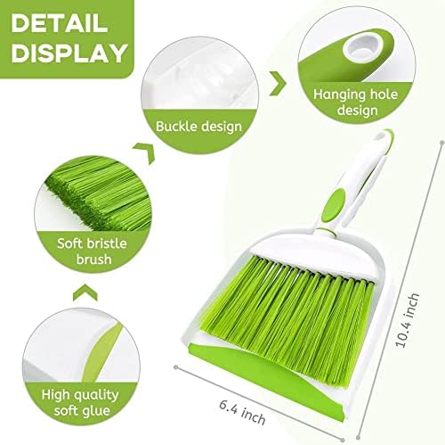 Dust pan, Mini Dustpan and Brush Set, Small Broom and Dustpan Set, Small Hand - Image 5