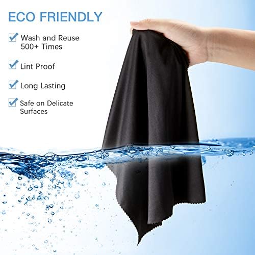 Frienda 12 Pack Large Glass Cleaning Cloth, Royal Blue - Image 6