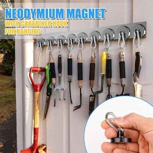 Magnetic Hooks Heavy Duty 150Lbs, 24 Pack Black Super Strong Hooks - Image 7