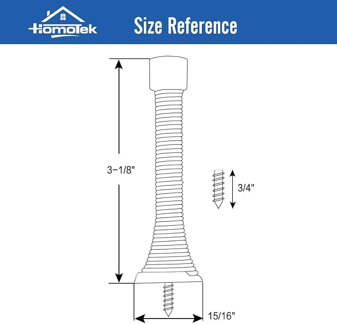 HOMOTEK 50 Pack Spring Door Stopper - Image 4