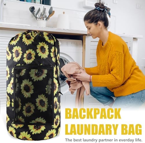 Olosar Laundry Bag Backpack, Extra Large Travel Laundry Bag - Image 2