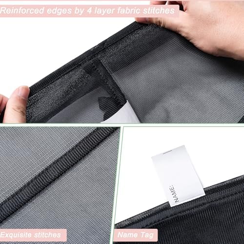 4 Pack Mesh Travel Laundry Bag 16" x 20"Extra Large Dirty Clothes Organizer - Image 4