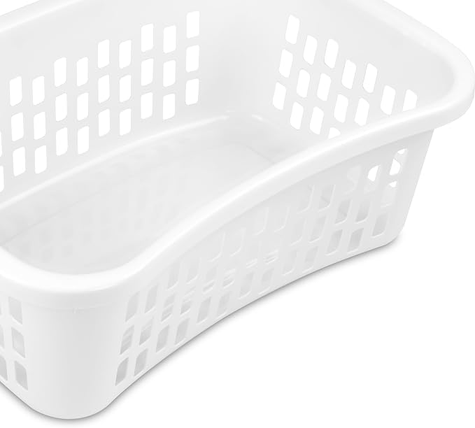 Sterilite 24 Pack HipHold Laundry Basket, Plastic Rectangle Clothes Hamper - Image 5