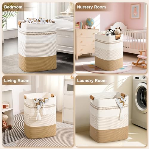 Laundry Hamper, 105L Tall Laundry Basket - Image 4