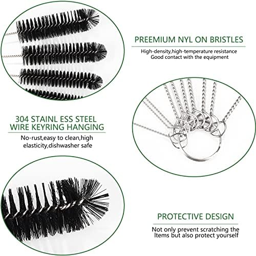 CiaraQ Bottle Cleaning Brushes, 8 Inch Nylon Tube Brush Set - Image 4