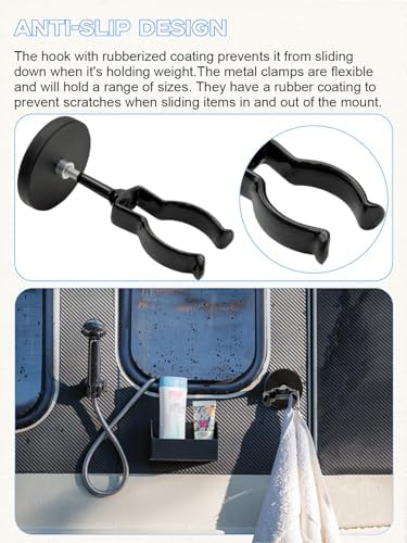 Universal Magnetic Curtain Holders, Anti-Slip Magnet Mount Quick Release - Image 5