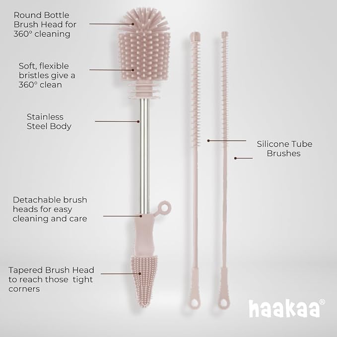 Haakaa Food-Grade Silicone Double-Ended Cleaning Brush | Household Cleaning - Image 4