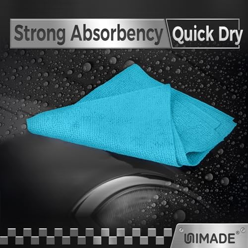 UNIMADE Microfiber Cleaning Cloth, 200PK Reusable Shop Rags Bulk - Image 4
