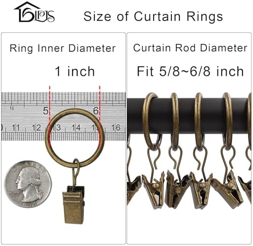 LLPJS 100 Pack Curtain Rings - Image 3