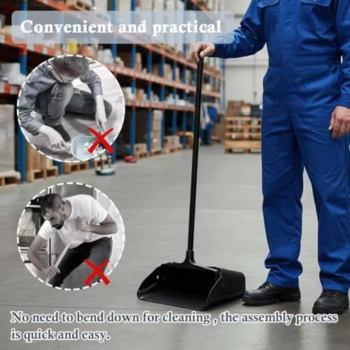 3-Pack Commercial Upright Dust Pan - Image 3