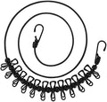 11 Feet Black Windproof Clothesline by Yansanido
