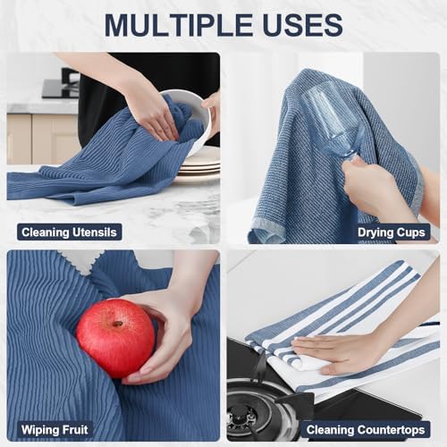 Homaxy Cotton 380 GSM Premium Kitchen Towels, 9 Pack - Image 4