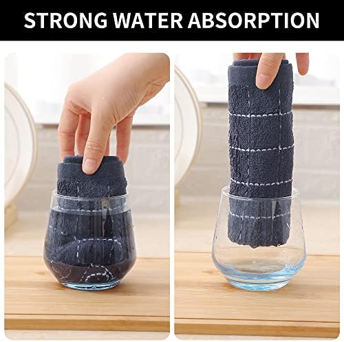 Homaxy 100% Cotton Terry Kitchen Towels, 4 Pack - Image 3