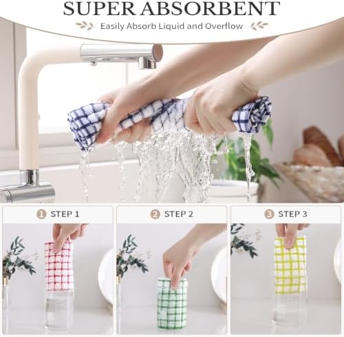 Homaxy 12 Pack Terry Kitchen Dish Cloths - Image 4