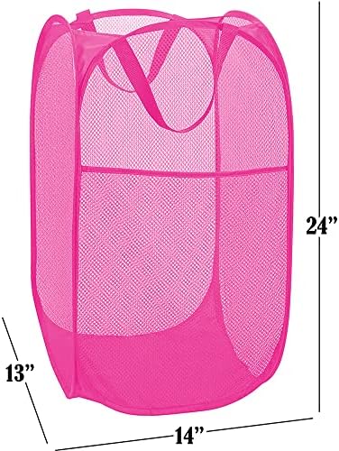 BATTOO Deluxe Strong Mesh Pop up Laundry Hamper Basket - Image 2