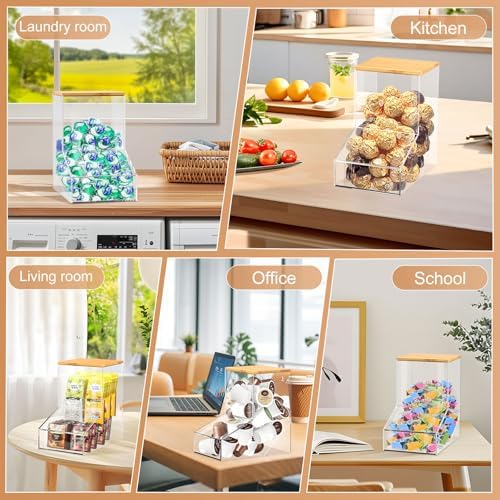JYPS Laundry Box, Acrylic Dishwasher Pod Holder - Image 6