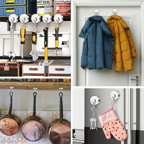 FINDMAG Magnetic Hooks Heavy Duty, 100lb+ Super Strong Magnetic Hooks - Image 5