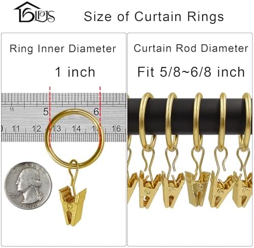 LLPJS 100 Pack Curtain Rings - Image 3