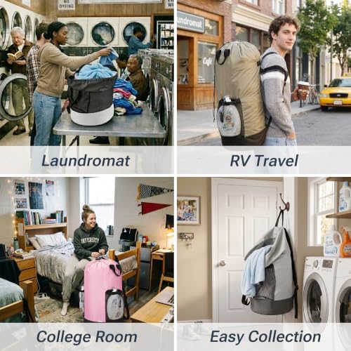 Travel Heavy Duty Backpack Laundry Bag - Image 7
