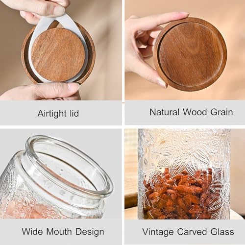 Glass Storage Containers With Lids, Glass Jars With Lids - Image 3