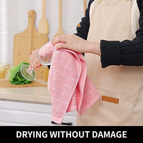 Homaxy 100% Cotton Terry Kitchen Towels, 24 Pack - Image 4