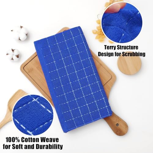 Homaxy 100% Cotton Terry Kitchen Dish Cloths, 8 Pack - Image 2
