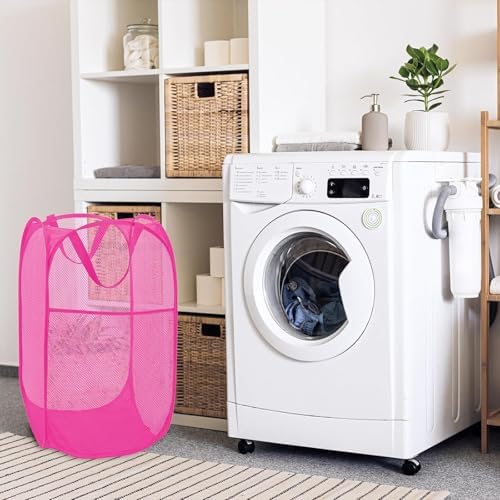 BATTOO Deluxe Strong Mesh Pop up Laundry Hamper Basket - Image 4