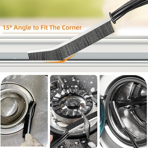 12Pcs Crevice Cleaning Brush Set, Hard Bristle Gap Cleaning Tools, Window & Car - Image 5