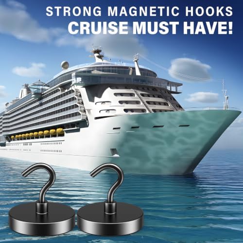 FINDMAG Black Magnetic Hooks, 110LB+ Magnet Hooks - Image 2