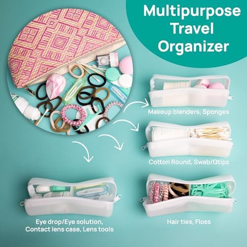 Cotton Round Swab Travel Case, 2-in-1 Beauty Organizer - Image 5