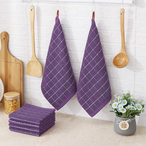 Homaxy 100% Cotton Terry Kitchen Dish Cloths, 12 Pack - Image 6