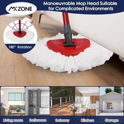 Spin Mop Replacement Heads for O-Cedar EasyWring 1-Tank, Microfiber 3-Pack - Image 4
