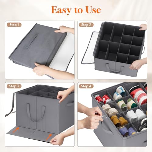 Lifewit Shoe Storage Organizer for Closet, Holder Box, 2 Pack - Image 6