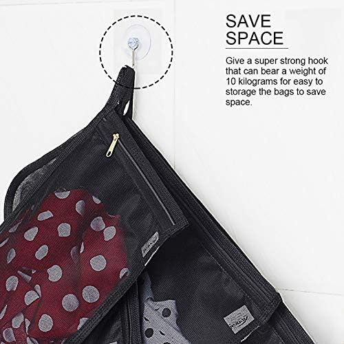 TENRAI 3 Pack Delicates Laundry Bags, Bra Fine Mesh Wash Bag, Use YKK Zipper - Image 4