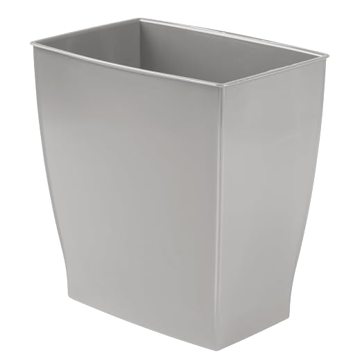 iDesign Small Plastic Bathroom Trash Can, - Image 8
