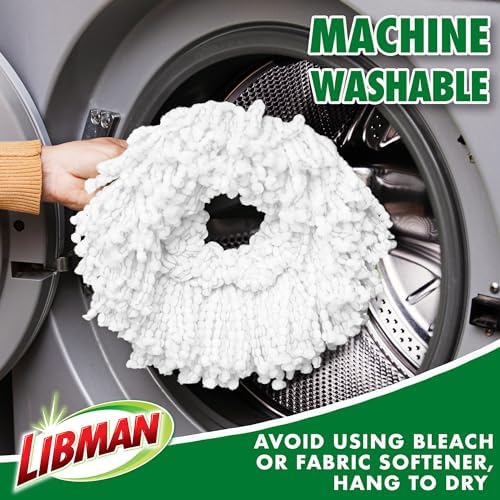 Libman Tornado Spin Mop Refill Microfiber Heads, 4 Pack - Image 5
