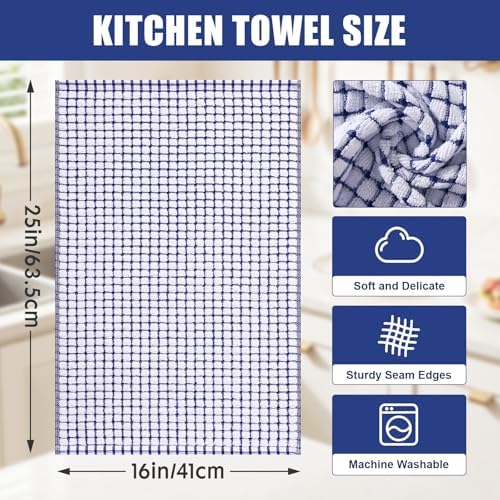 Mordimy Premium Cotton Kitchen Towels 16"x 25", 6 Pack - Image 2