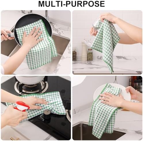 Kitinjoy Cotton 8 Pack Terry Kitchen Towels - Image 4