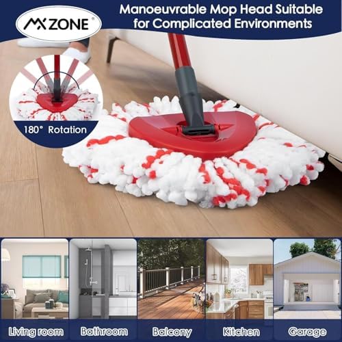 Spin Mop Replacement Heads for O-Cedar EasyWring 1-Tank, Microfiber 3-Pack - Image 5