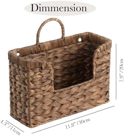 Water Hyacinth Coffee Brown Hanging Basket - Image 2