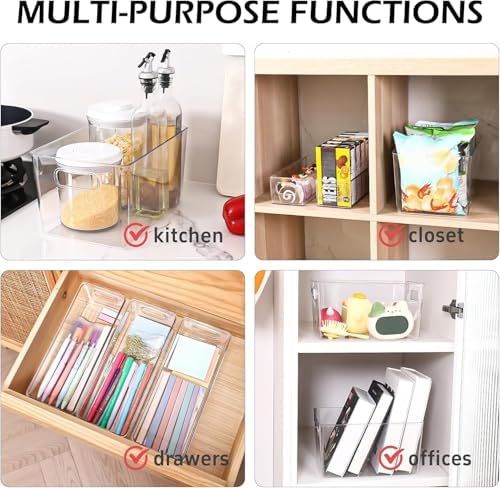 Clear Plastic Storage Bins 8 Pack - Image 4